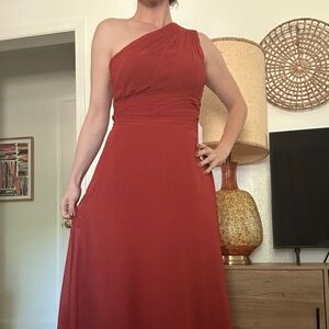 Azazie Ashley | Rust Bridesmaid Dress | Size 8